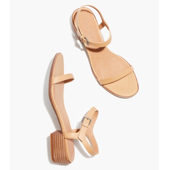 Madewell Shoes - New MADEWELL The Louise Sandal in Leather Earthen Sand